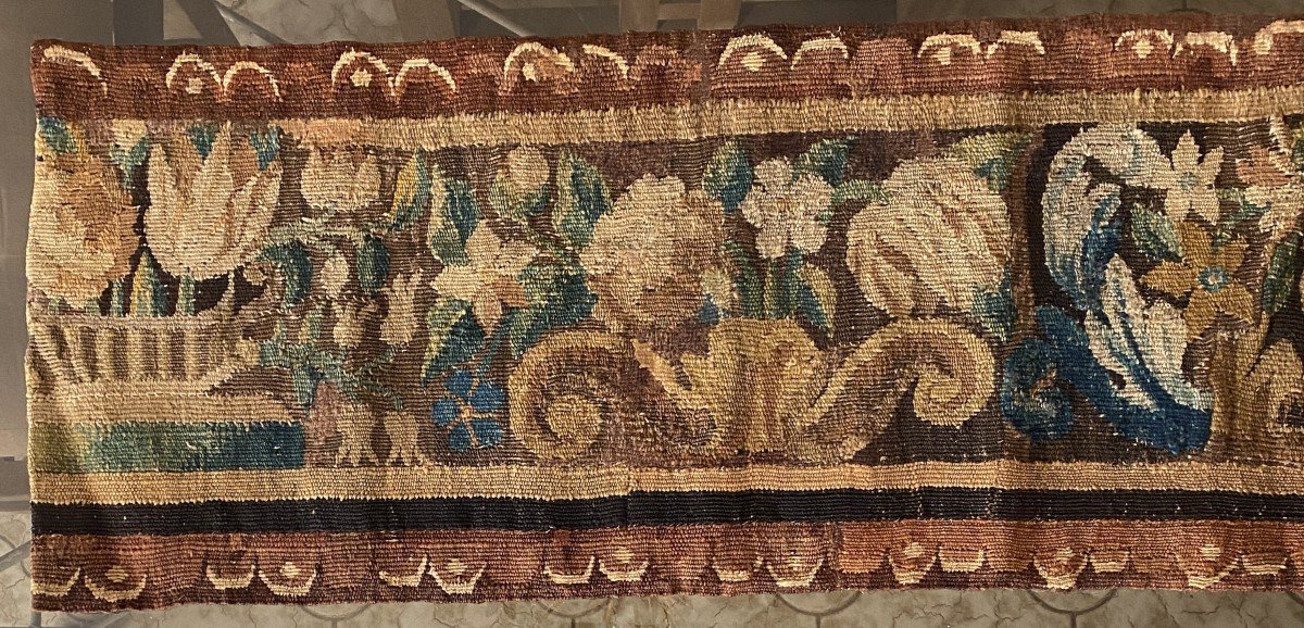 17th Century Aubusson Tapestry Headband-photo-2