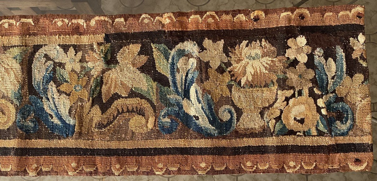 17th Century Aubusson Tapestry Headband-photo-3