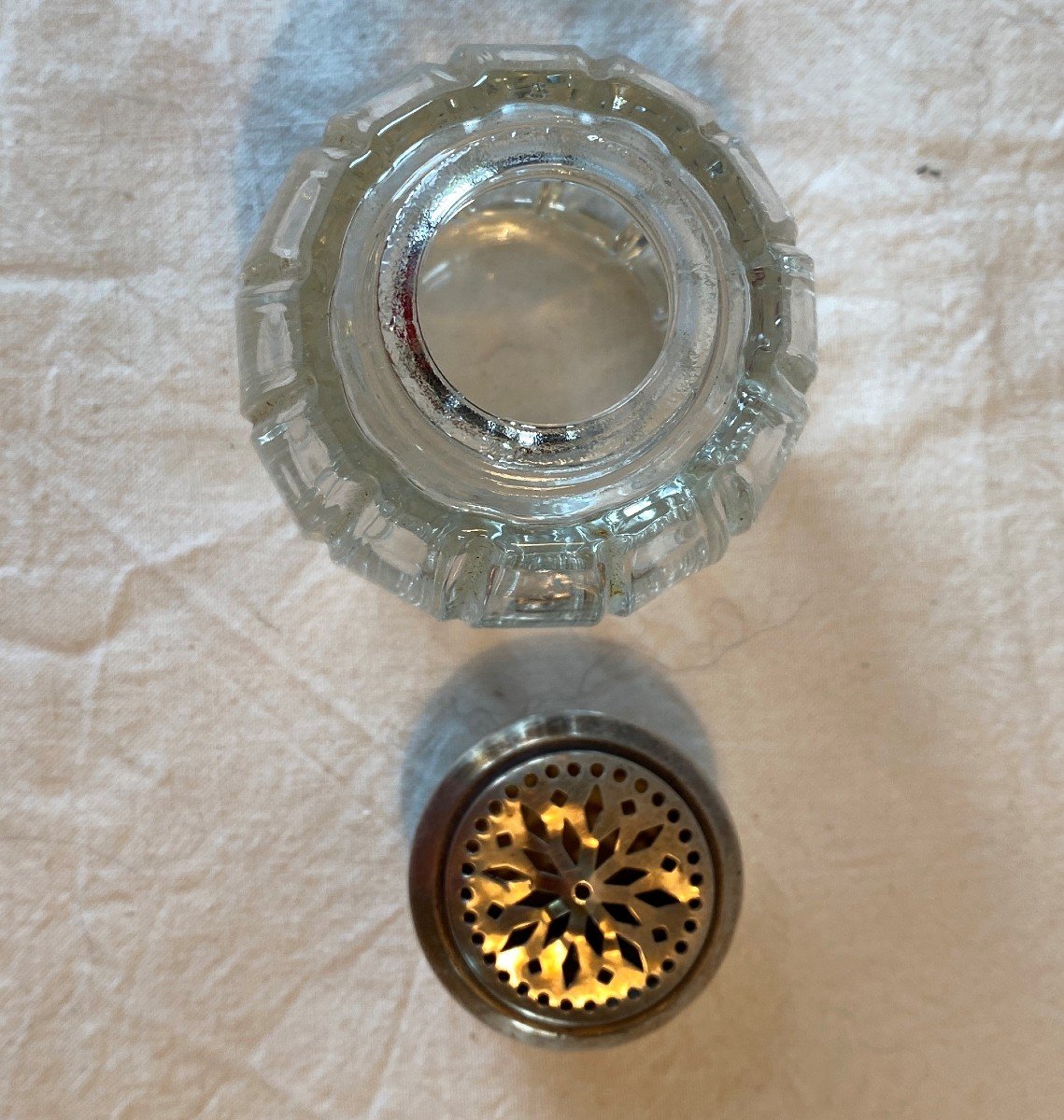 19th Century Silver And Crystal Shaker-photo-4