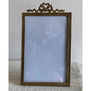 Photo Frame In Chiseled Brass Louis XVI Style 20th