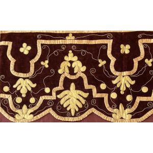 Set Of 19th Century Red And Gold Religious Church Altar Valances