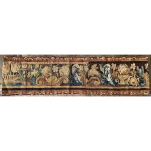 Bandeau De Tapisserie d'Aubusson XVII ème