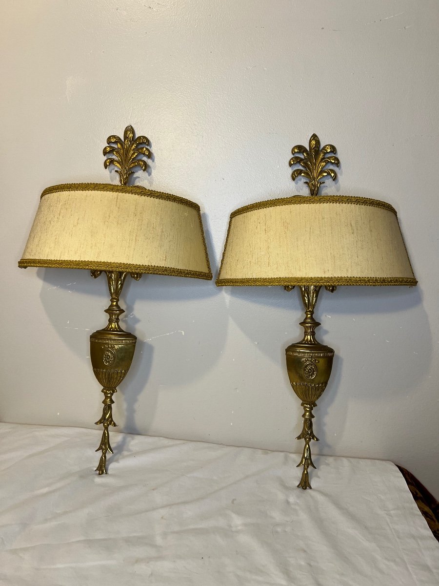 Pair Of 20th Century Sconces-photo-2