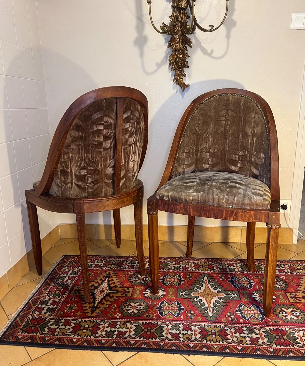 Pair Of Art Deco Chairs-photo-3