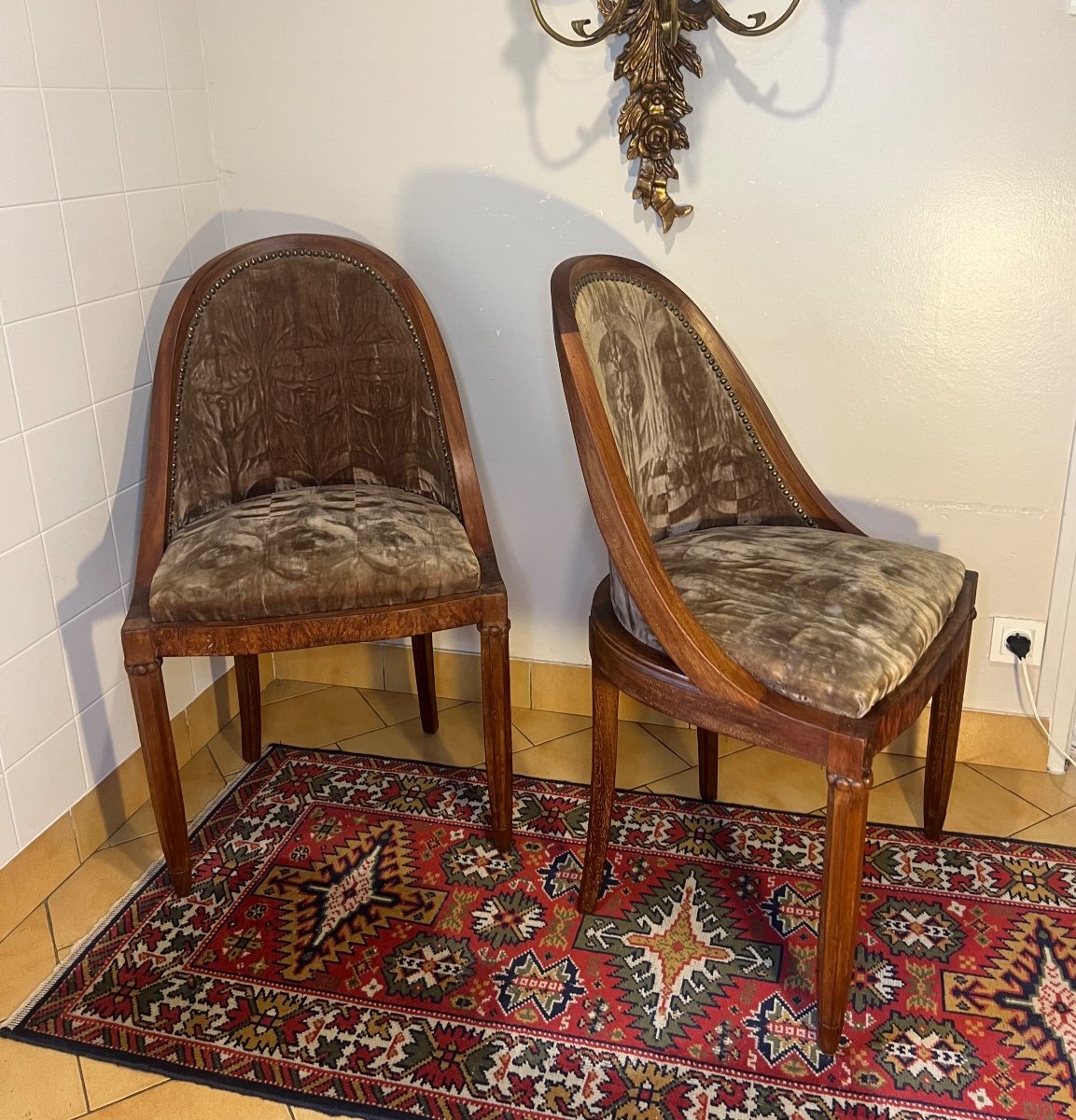 Pair Of Art Deco Chairs-photo-6