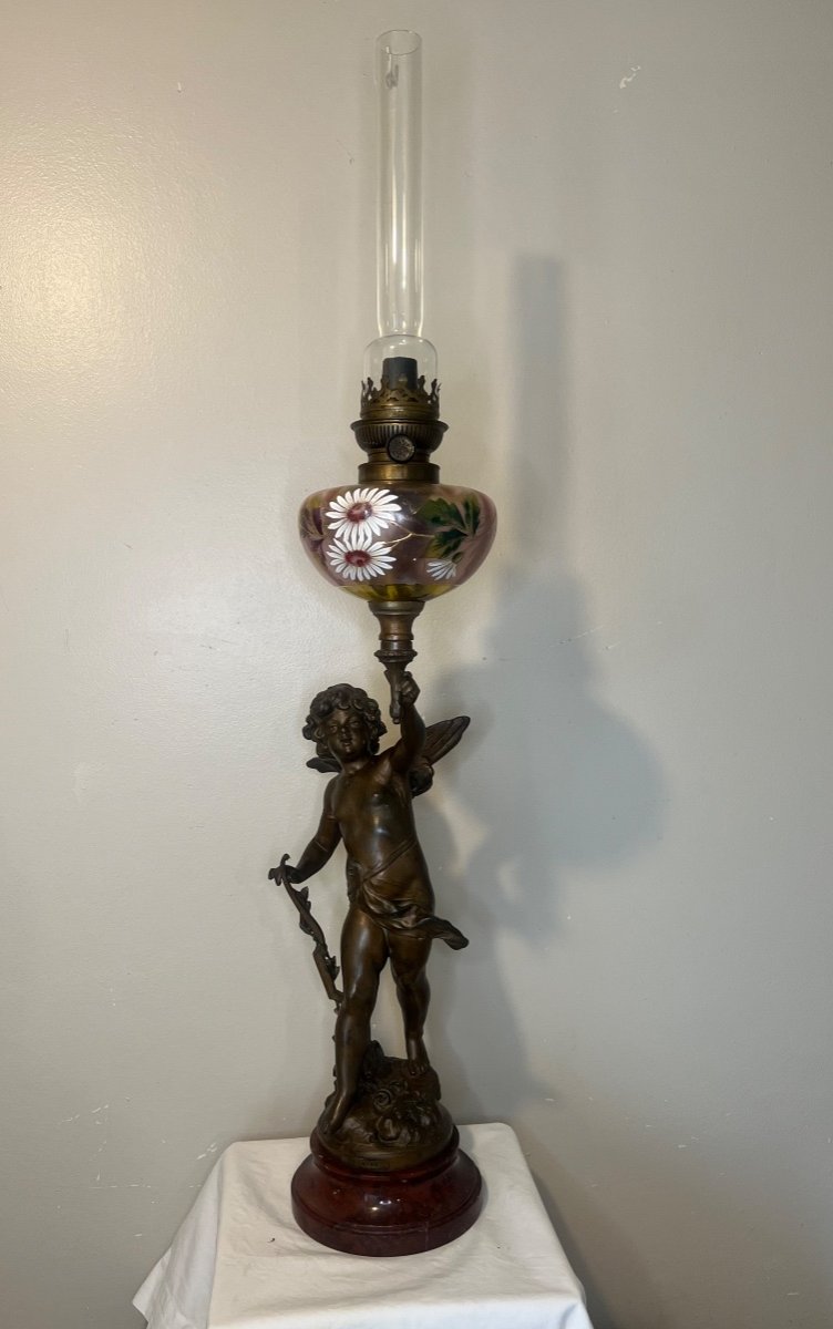 Grande Lampe à pétrole  Auguste Moreau 