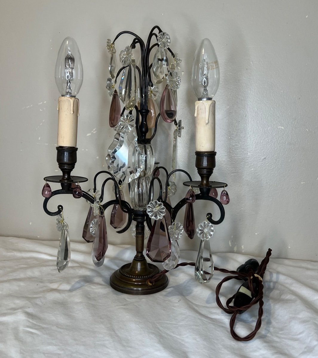 Pair Of Girandoles, 3 Lights -photo-8