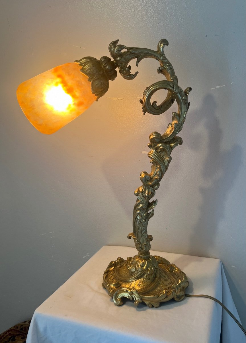 Lampe Daum Art Nouveau-photo-4