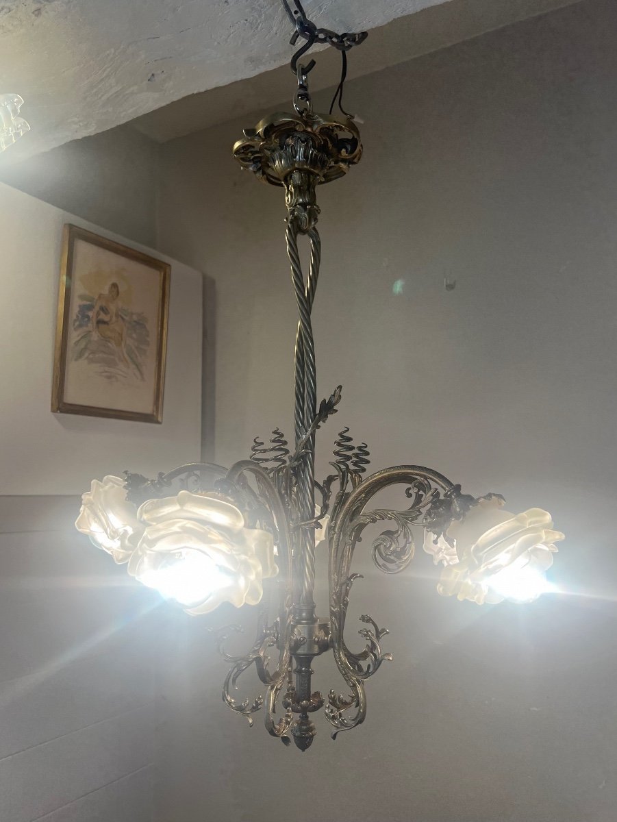 Art Nouveau Chandelier -photo-2