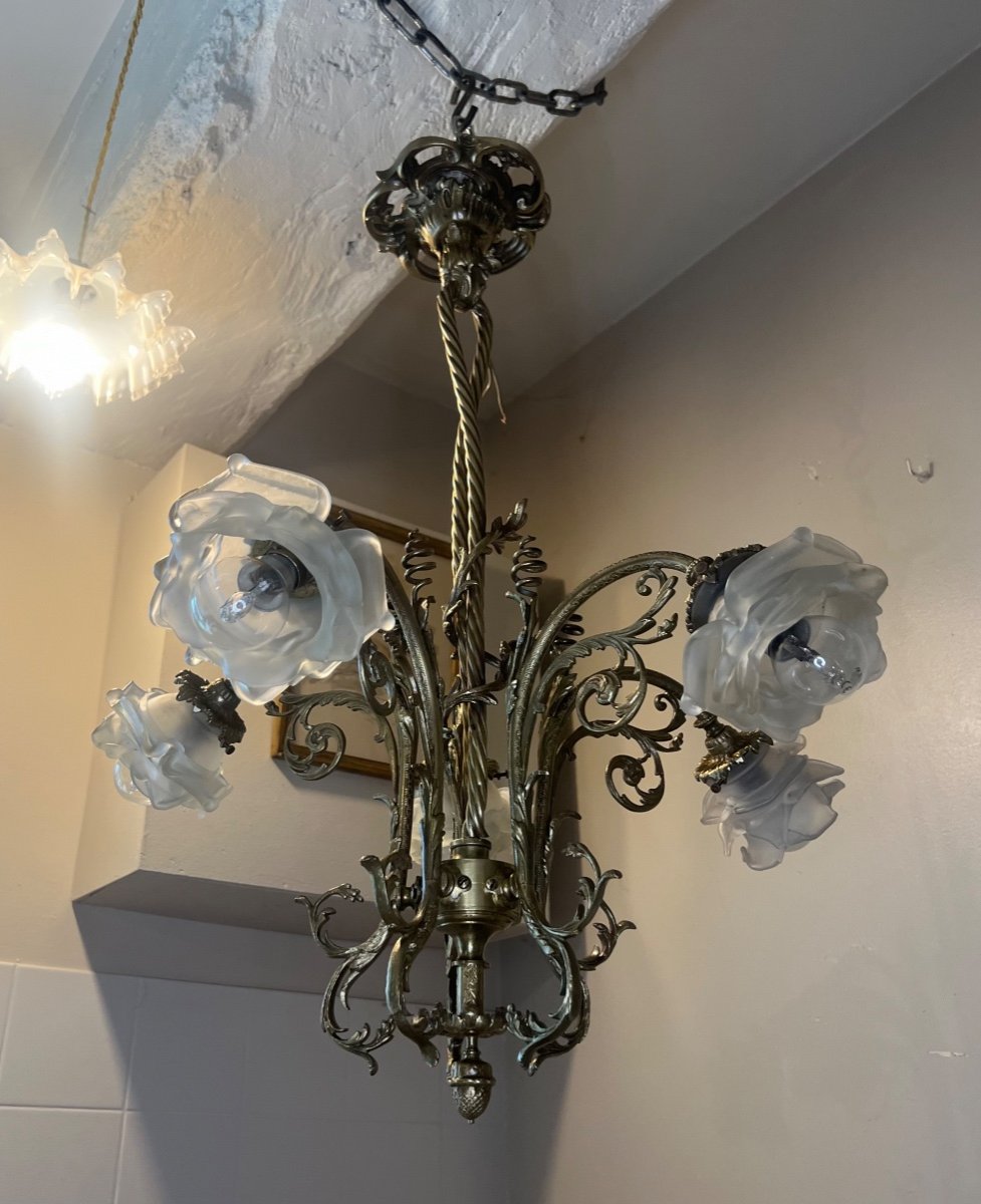 Art Nouveau Chandelier -photo-6