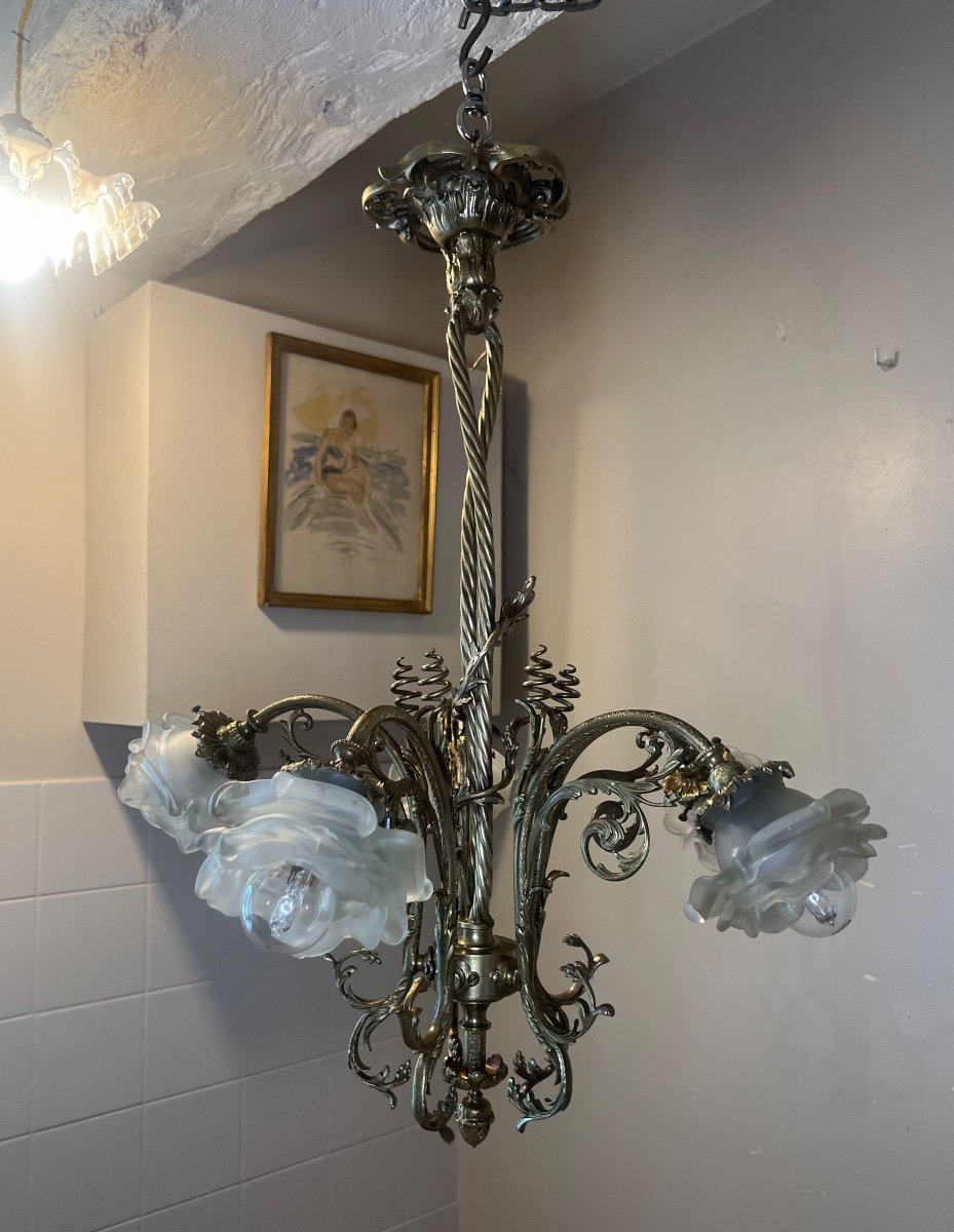 Art Nouveau Chandelier -photo-7