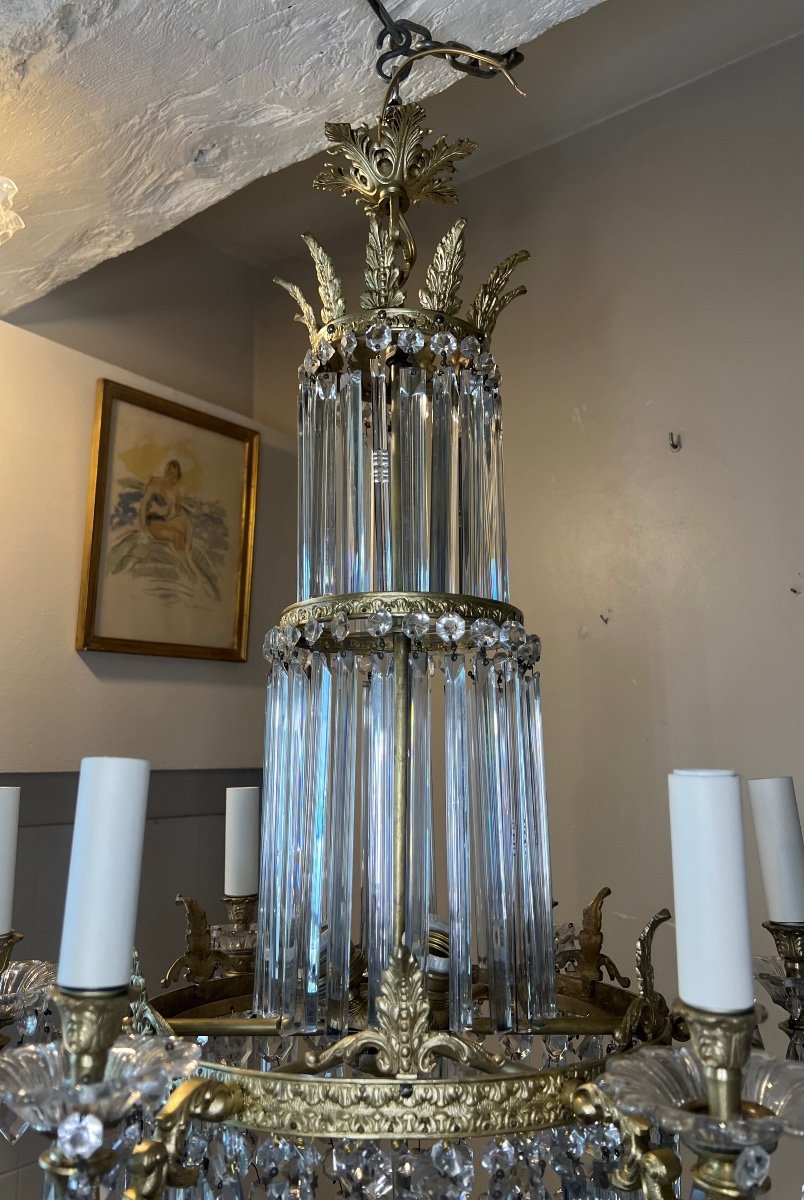 Crystal Chandelier, Late 19th Century-photo-5