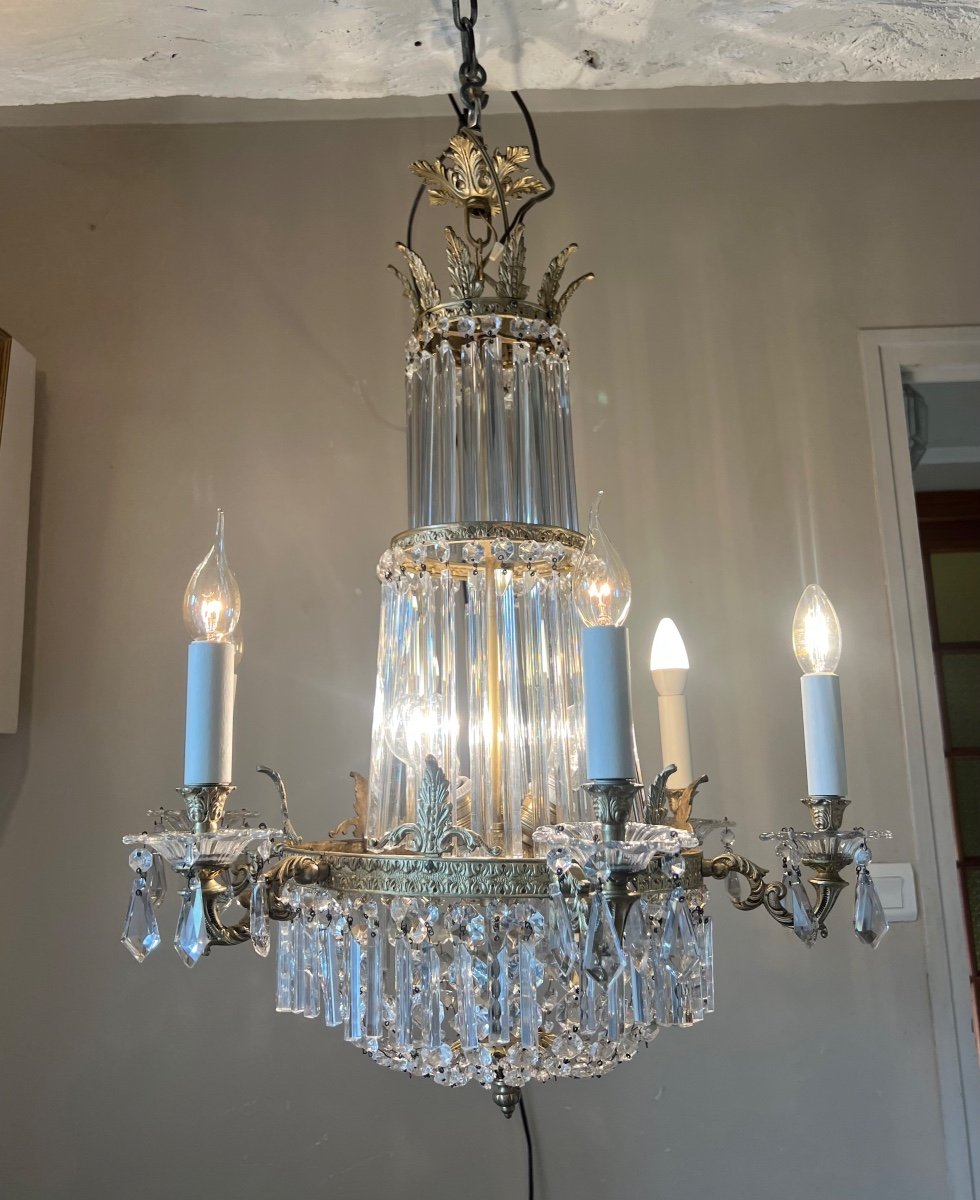 Crystal Chandelier, Late 19th Century-photo-8