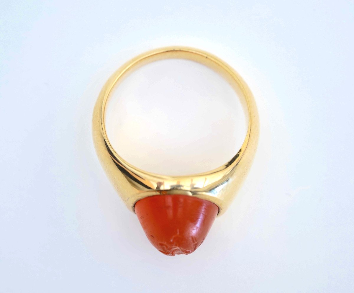 Roman Intaglio On Carnelian. Pantheistic Goddess.