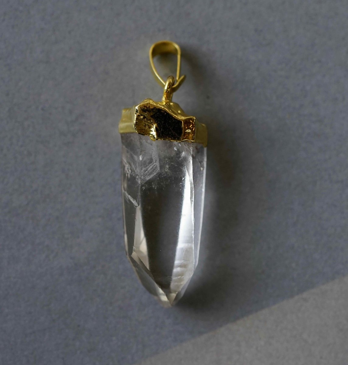 Beautiful Rock Crystal (quartz) Pendant-photo-2