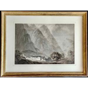 Dauphiné: Beautiful And Large Original Drawing From The 19th Century: The Grande Chartreuse