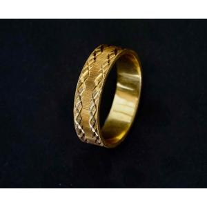Chiseled Rose Gold Ring