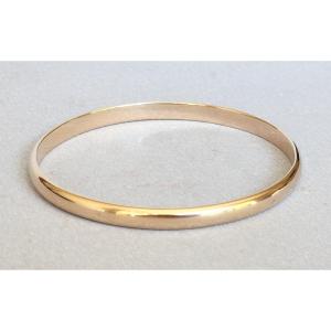  Very Beautiful Vintage Half Bangle Bracelet In 18 Carat Gold: 26.52 Grams