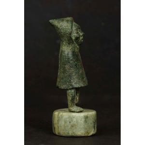 Gallo-roman Bronze: Genius With Cucullus, Télesphore. 