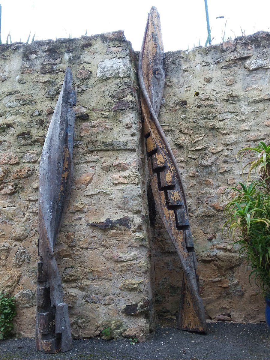 Helical Oak Staircase Columns (16th Century)-photo-4