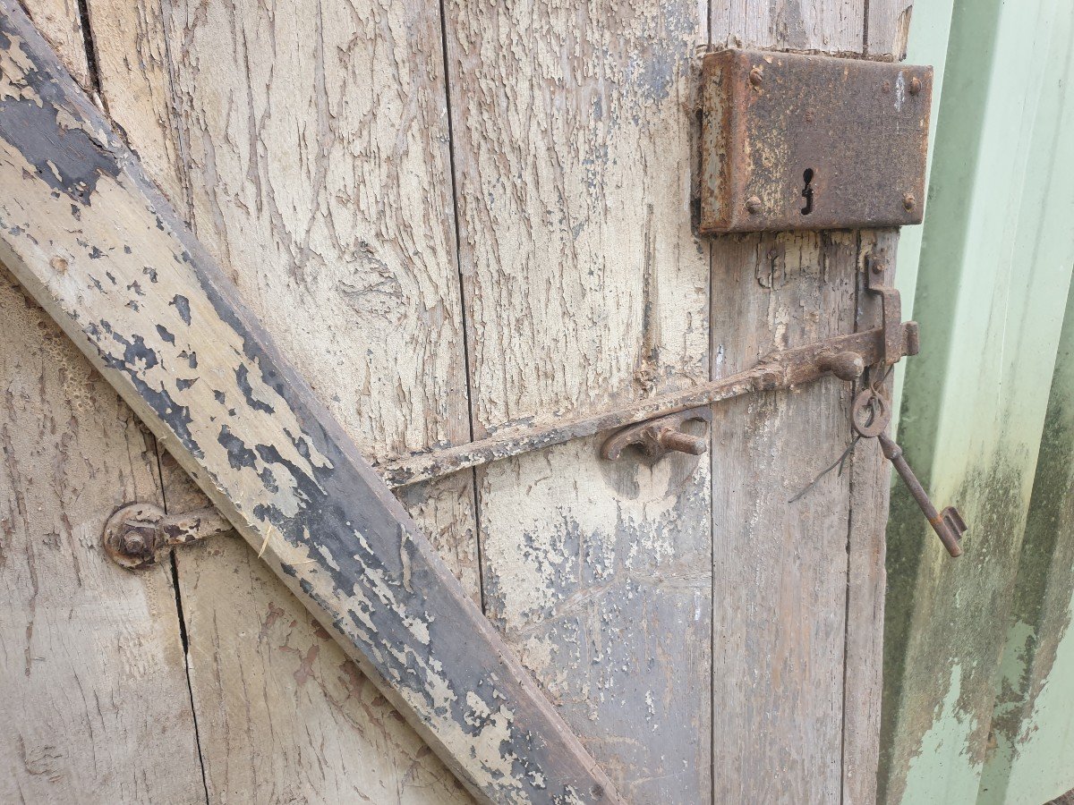 Late 19th Century Pine Cellar Door-photo-2