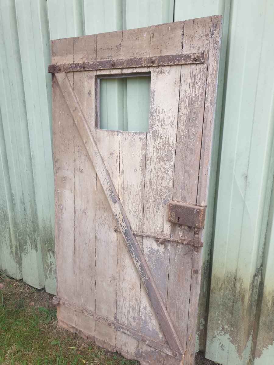 Late 19th Century Pine Cellar Door-photo-3