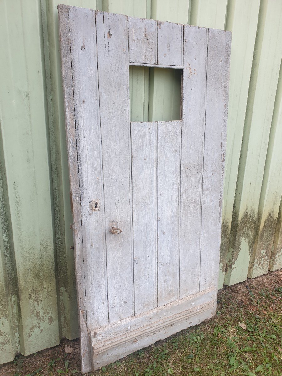 Late 19th Century Pine Cellar Door-photo-7