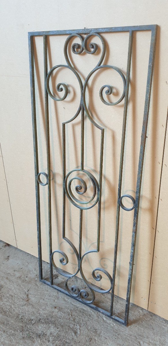 20th Century Wrought Iron Protective Grille