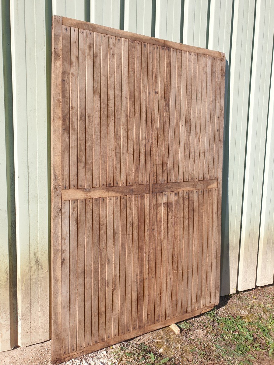 Rustic Chestnut Barn Door - 20th Century-photo-2