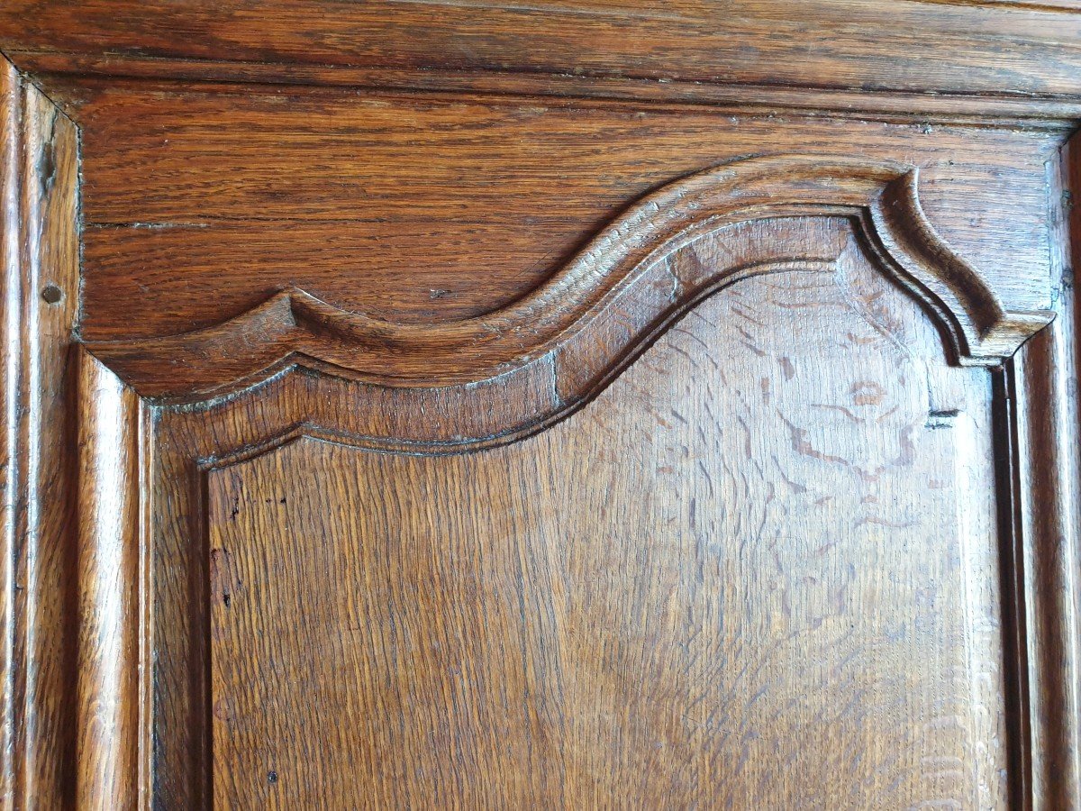 Large Oak Buffet With Louis XV Moldings - Late 19th Century-photo-3