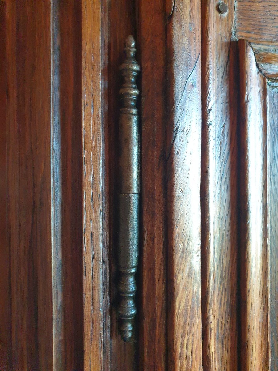 Large Oak Buffet With Louis XV Moldings - Late 19th Century-photo-5