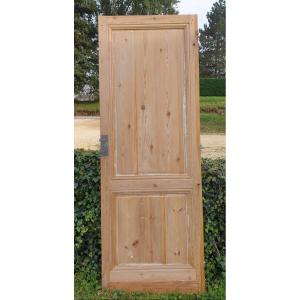 Elegant 19th Century Double-sided Pine Door