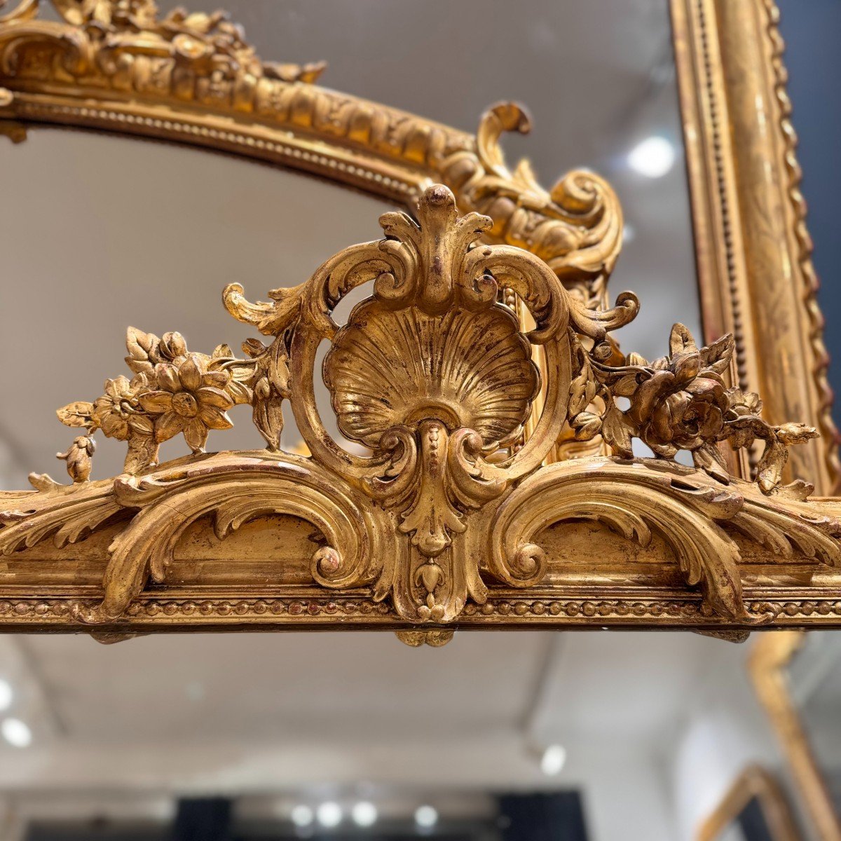 Louis Philippe Mirror With Pediment Ref. 598/ 106x150-photo-2