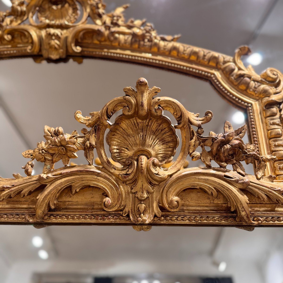 Louis Philippe Mirror With Pediment Ref. 598/ 106x150-photo-3