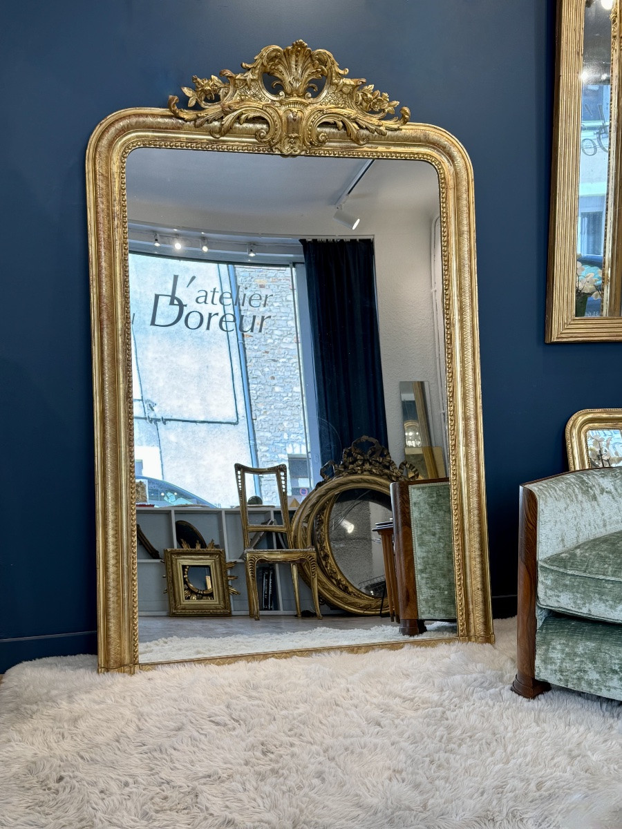 Louis Philippe Mirror With Pediment Ref. 606/ 116x178-photo-1