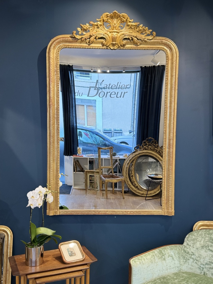 Louis Philippe Mirror With Pediment Ref. 606/ 116x178