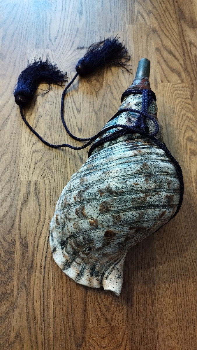 Horagai, Battle Horn Made From A Giant Conch Shell, Late Edo Period -photo-1