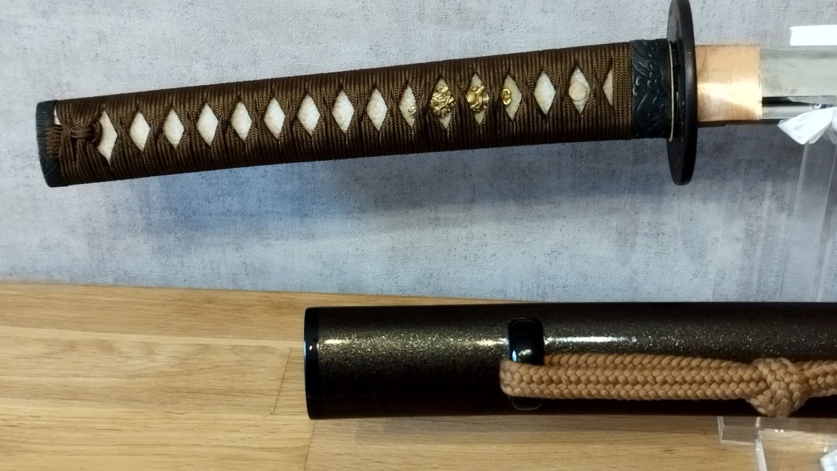 Katana Gendaito Avec Sa Lame Zaimei « Iwamasa Mikie » Et Son Koshirae. -photo-4