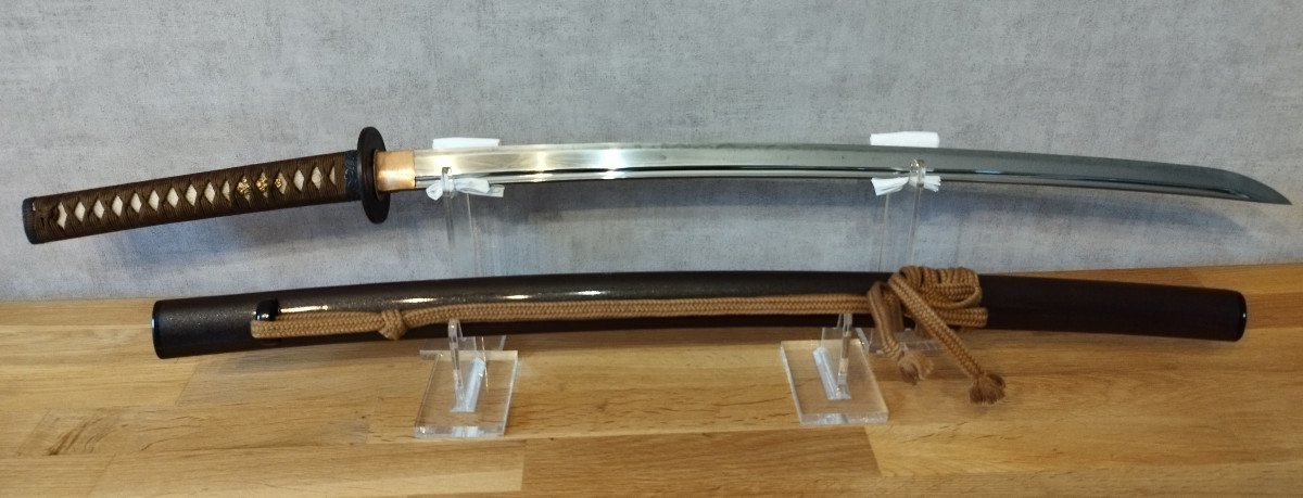 Katana Gendaito Avec Sa Lame Zaimei « Iwamasa Mikie » Et Son Koshirae. 