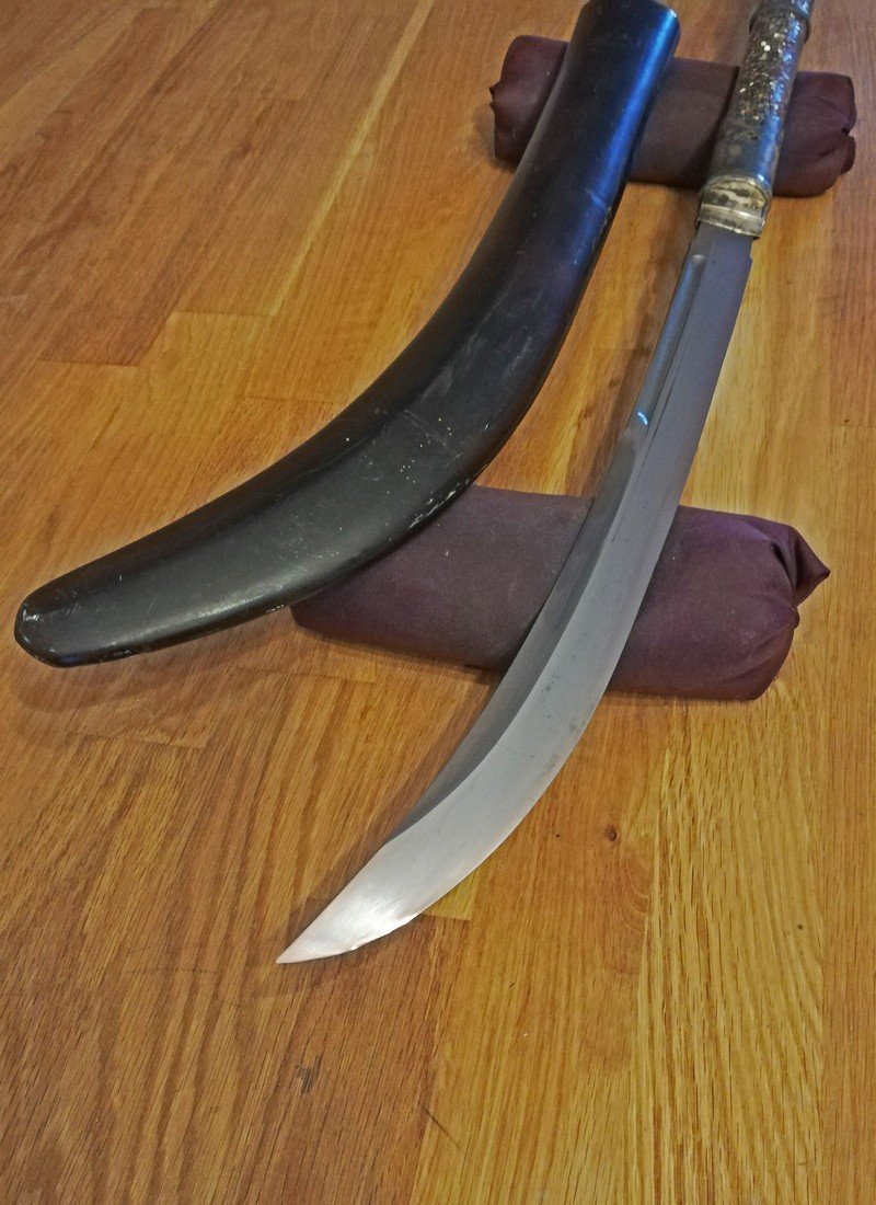 Rare For Sale, Naginata With Shinto Blade Signed Noshu Seki Ju Jumyo - Length 2.20 Meters-photo-4