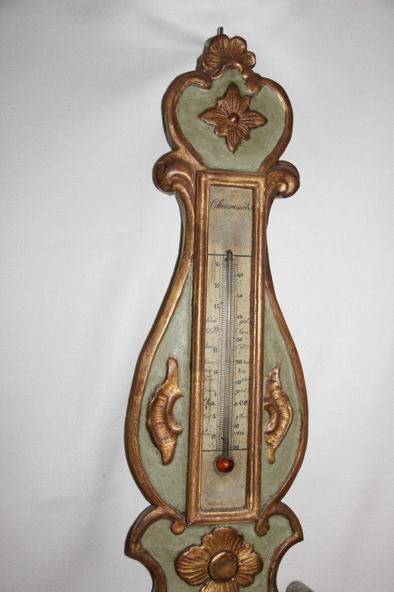 Baromètre –Thermomètre 18 eme siècle. - Au réveil du temps