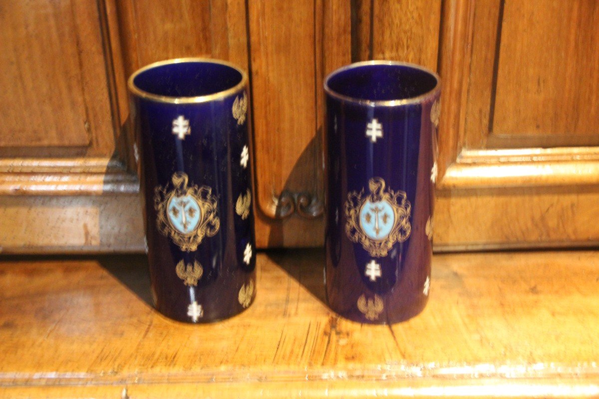 Paire De Vases  Luneville-photo-3