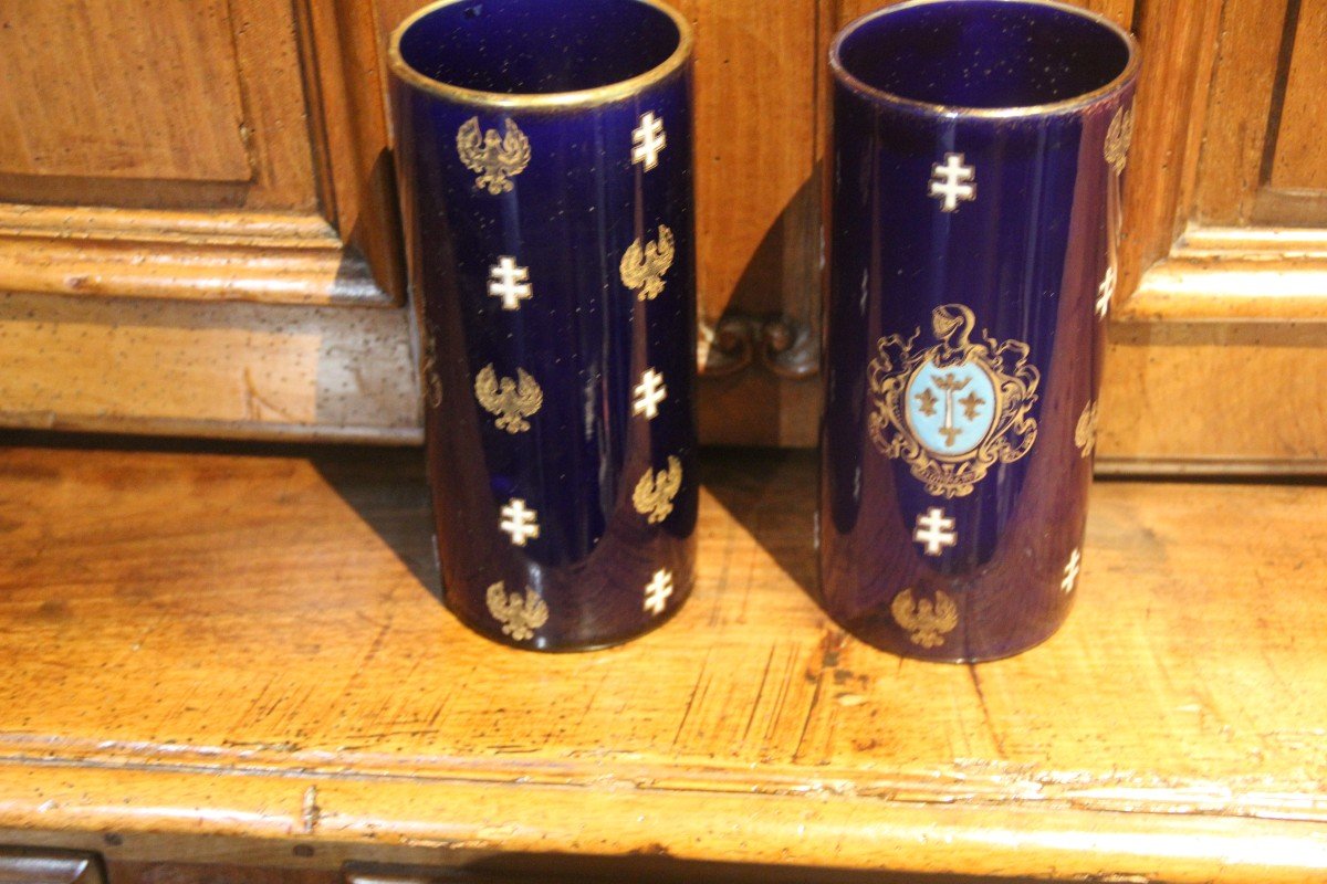 Paire De Vases  Luneville-photo-4