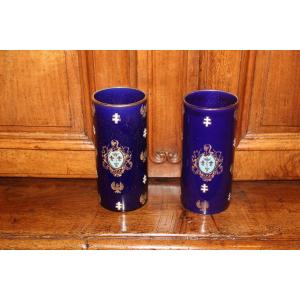 Paire De Vases  Luneville