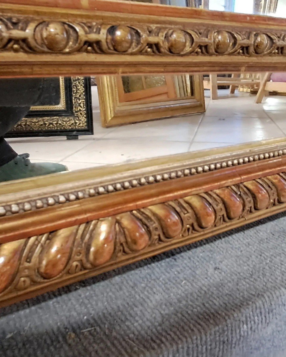 19th Century Mirror With Glazing Beads 173 X 105-photo-7