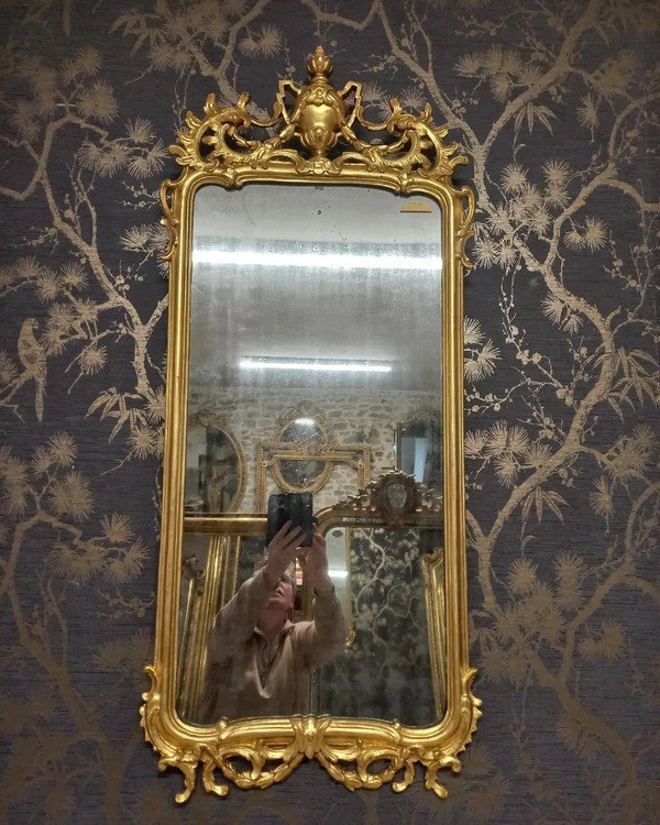 Miroir époque Louis XVI   112 X 48-photo-2