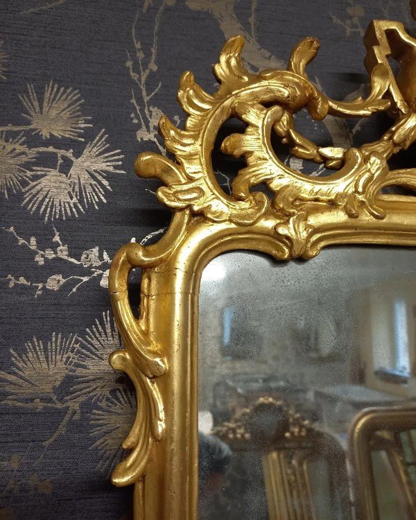 Miroir époque Louis XVI   112 X 48-photo-4