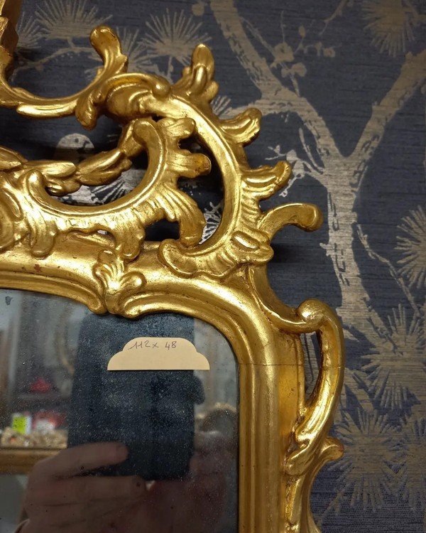 Miroir époque Louis XVI   112 X 48-photo-6