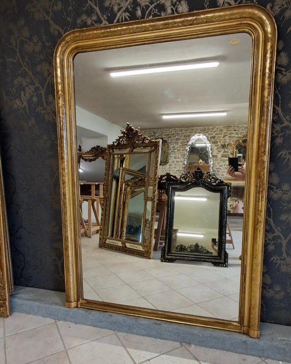 Louis Philippe Period Mirror 185 X 116-photo-2