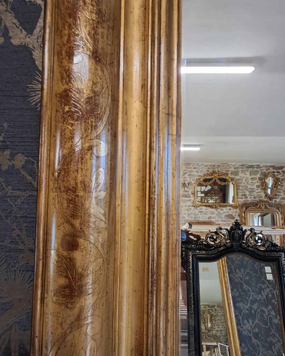 Louis Philippe Period Mirror 185 X 116-photo-3